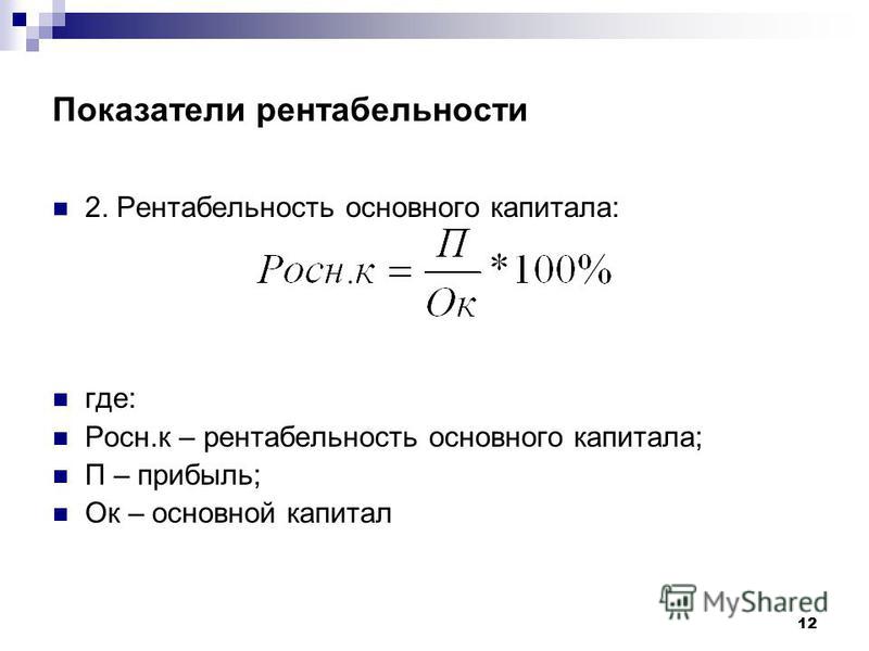 Рентабельность проекта онлайн калькулятор