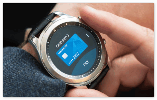 Приложение Samsung Pay в умных часах