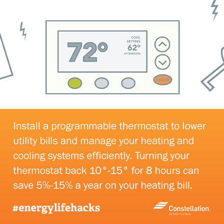 ways to save energy - install programmable thermostat