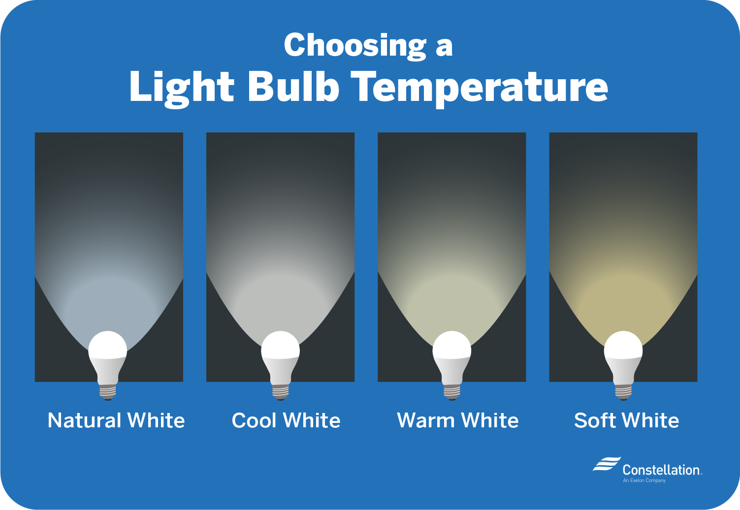 Choosing a light bulb temperature