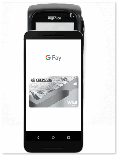 Оплата в магазине через Google Pay