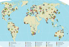Карта полезных ископаемых
